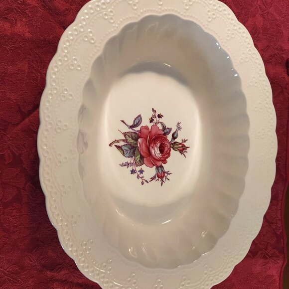 Spode Billingsley Rose Oval Vegetable Bowl – 10” - Picture 1 of 4